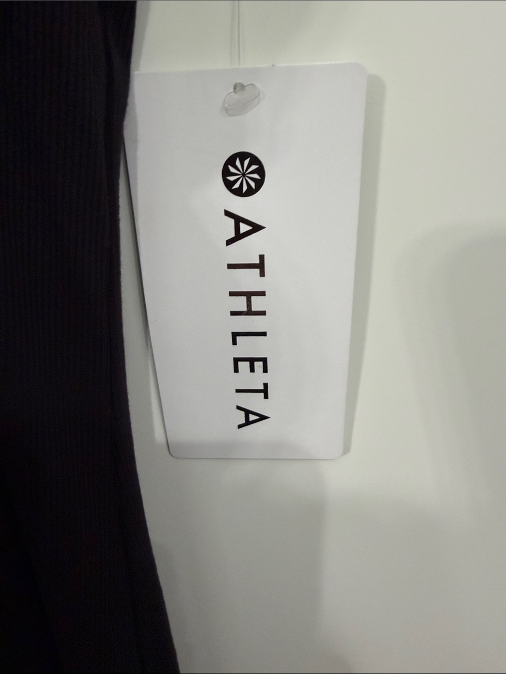 Athleta Black Ribbed Tank Maxi - Picture 3 of 6